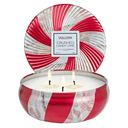 Voluspa Crushed Candy Cane 3 Wick Tin Candle 12oz / 340ml