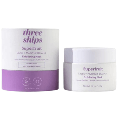 Three Ships Superfruit Lactic + Multifruit 8% AHA Exfoliating Mask 1.4oz / 40ml