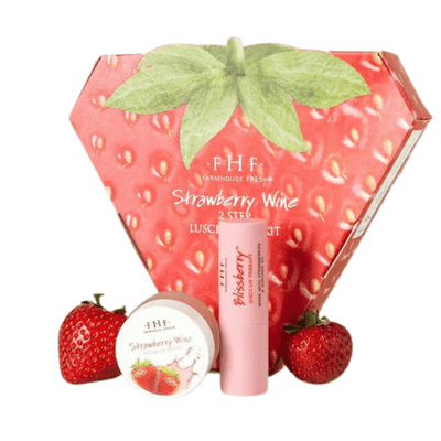 FarmHouse Fresh Strawberry Wine 2-Step Luscious Lip Kit