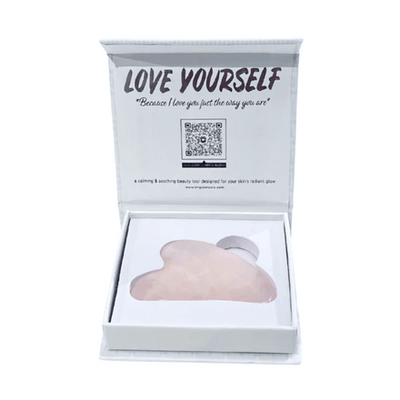 Ling Skincare Gua Sha Rose Quartz Tool