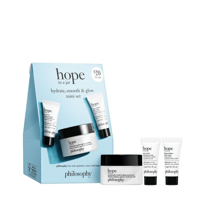 Philosophy Hope In A Jar Hydrate Smooth + Glow Mini Set