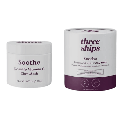 Three Ships Soothe Rosehip Vitamin C Clay Mask 0.71oz