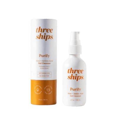 Three Ships Purify Aloe + Amino Acid Cleanser 2oz