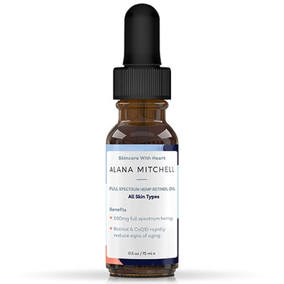 Alana Mitchell Full Spectrum Hemp Retinol Oil 0.5oz