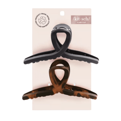 Kitsch Large Loop Claw Clips 2pc - Recycled Plastic